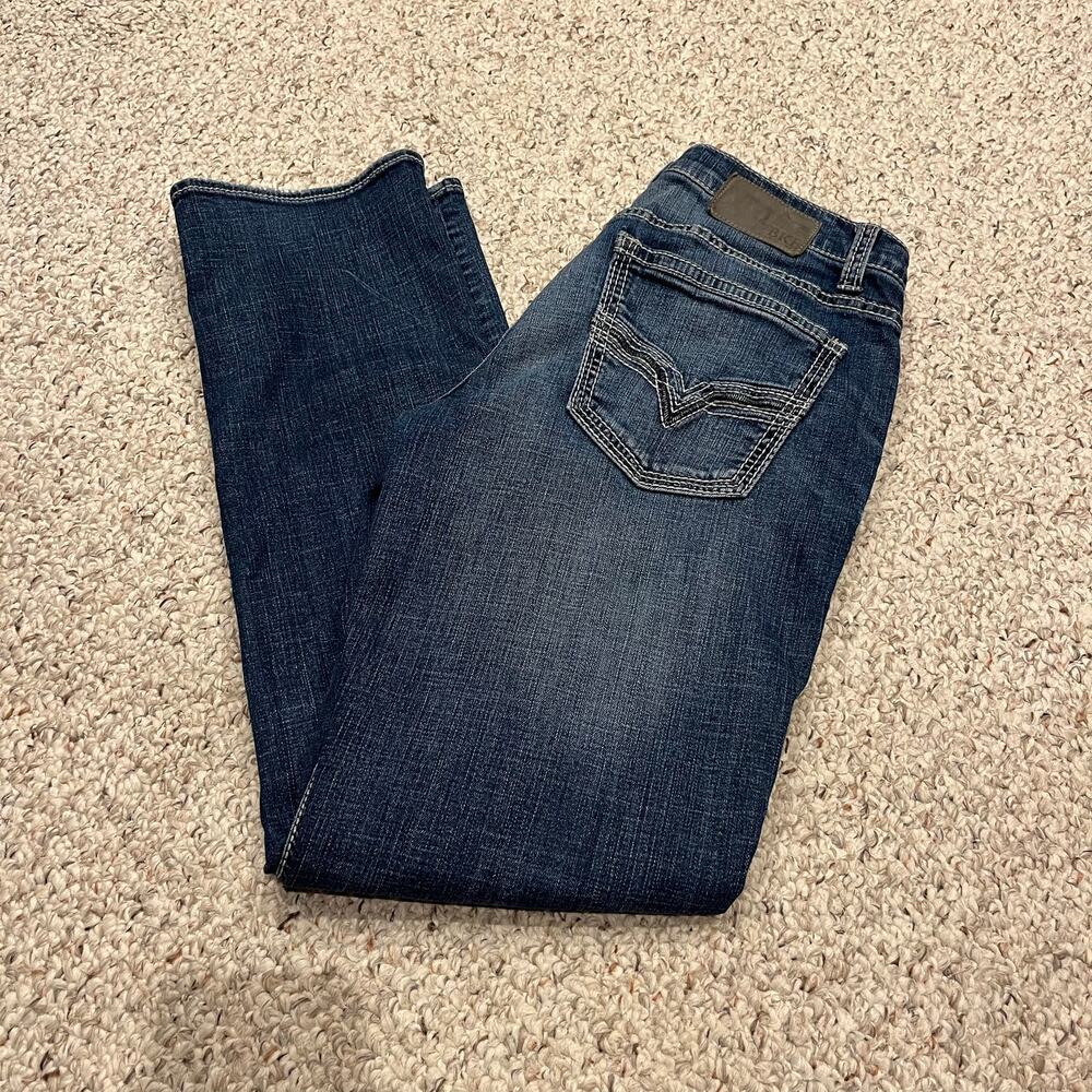 BKE Alec Straight Stretch Jeans 33x32 Denim Casual Grunge Casual Streetwear